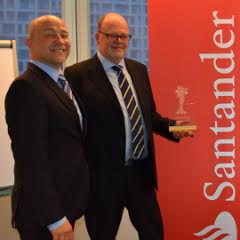 Santander - Geldmarie-Bank-des-Jahres 2014, Robert Hofer, Pressesprecher, Olaf Peter Poenisch, Geschäftsführer